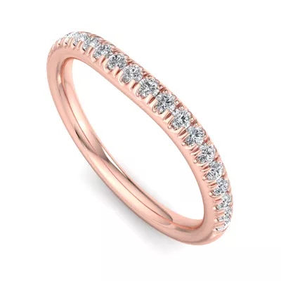 Kathryn Curved Pavé Band