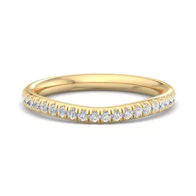Kathryn Curved Pavé Band