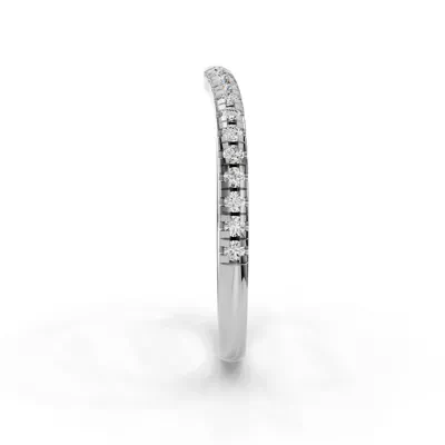 Tillie Curved Pavé Band