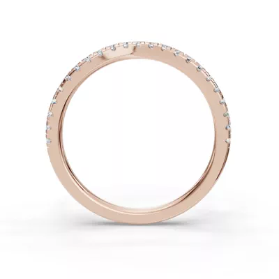 Remy Curved Pavé Band