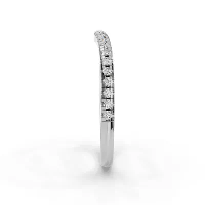 Remy Curved Pavé Band