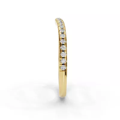 Remy Curved Pavé Band