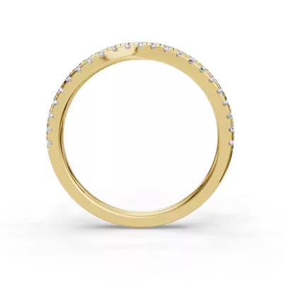 Remy Curved Pavé Band