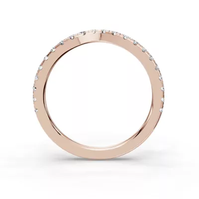 Gabriella Grand Pavé Contoured Band