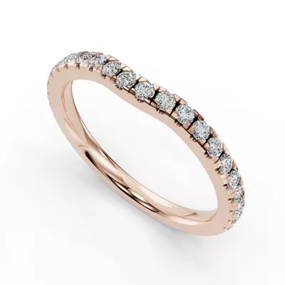 Gabriella Grand Pavé Contoured Band