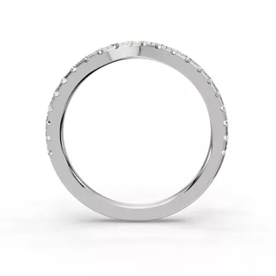 Gabriella Grand Pavé Contoured Band