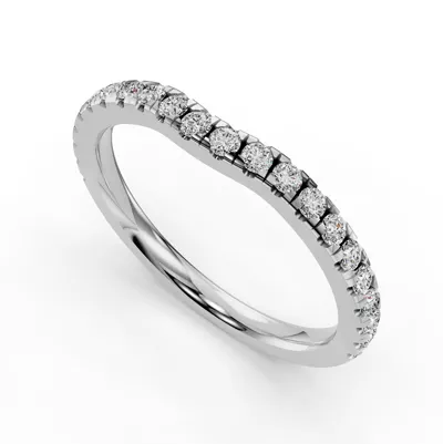 Gabriella Grand Pavé Contoured Band