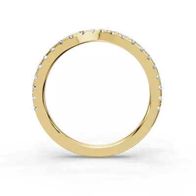 Gabriella Grand Pavé Contoured Band