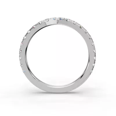 Gabriella Majestic Pavé Contoured Band