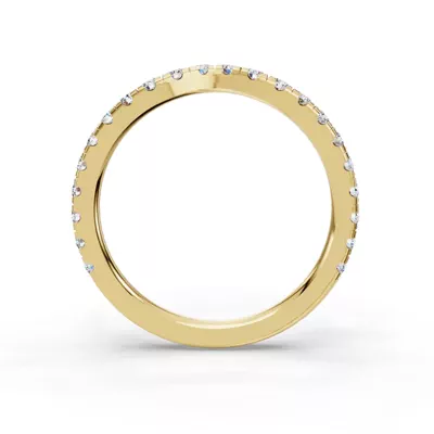 Gabriella Majestic Pavé Contoured Band