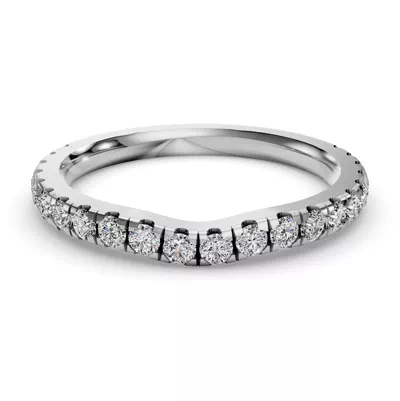 Gabriella Majestic Pavé Contoured Band