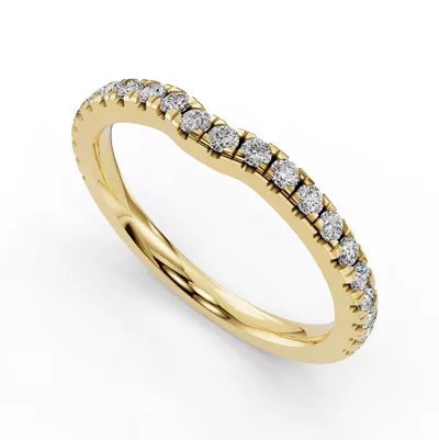 Kennedy Grand Pavé Contoured Band