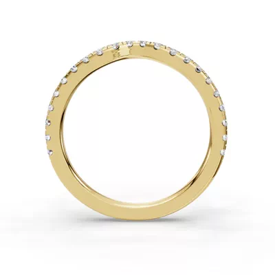 Kennedy Majestic Pavé Contoured Band