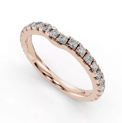 Bella Pavé Contoured Band (1.8mm)