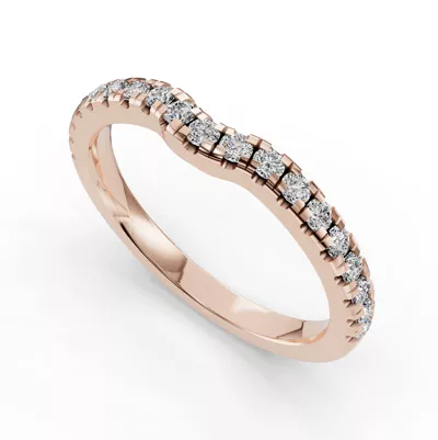 Bella Pavé Contoured Band (2.2mm)