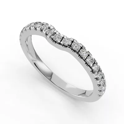 Bella Pavé Contoured Band (2.2mm)