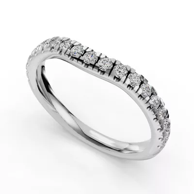 Ilana Pavé Contoured Band (2.2mm)