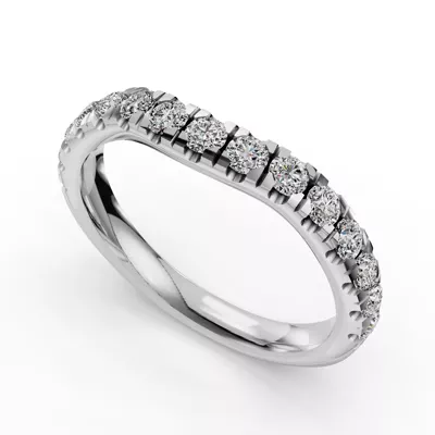 Ilana Pavé Contoured Band (2.7mm)