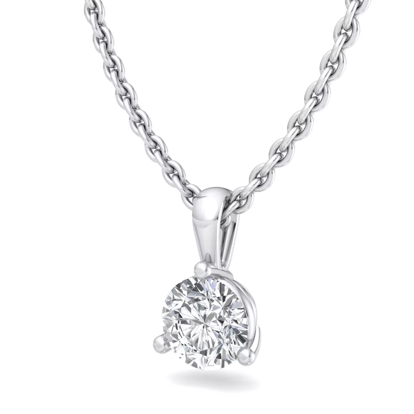 Katherine Solitaire Pendant (20-Inch Chain)