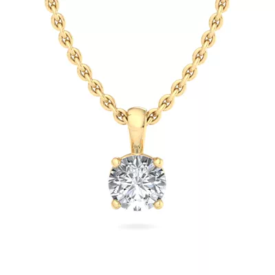 Alexandra Solitaire Pendant (16-Inch Chain)