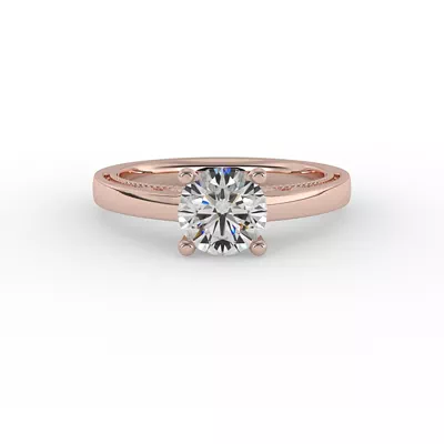 Melanie Filigree Solitaire Engagement Ring