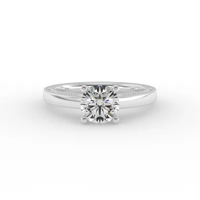 Melanie Filigree Solitaire Engagement Ring