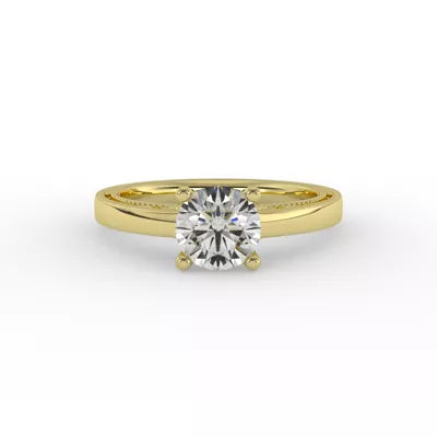 Melanie Filigree Solitaire Engagement Ring