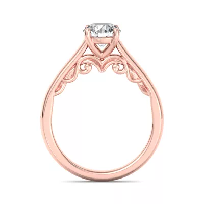 Hadley Filigree Solitaire Engagement Ring