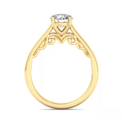 Hadley Filigree Solitaire Engagement Ring