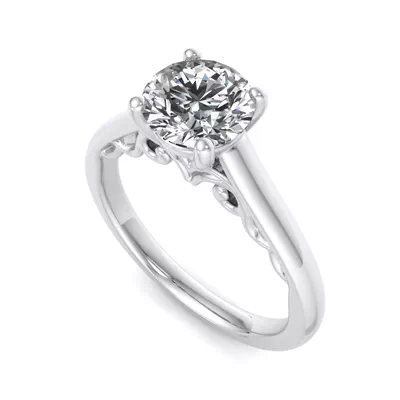 Hadley Filigree Solitaire Engagement Ring