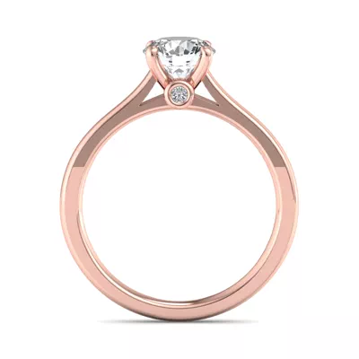 Rose Solitaire Engagement Ring