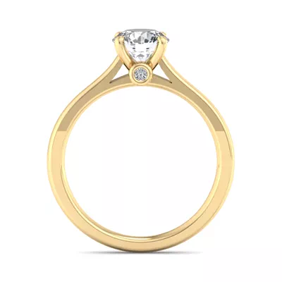 Rose Solitaire Engagement Ring