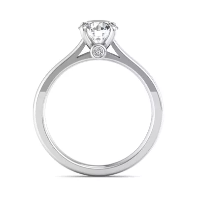 Rose Solitaire Engagement Ring