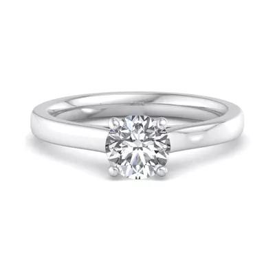 Rose Solitaire Engagement Ring