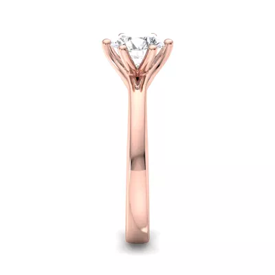 Kaylee 6 Prong Tapered Engagement Ring