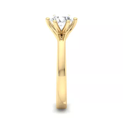 Kaylee 6 Prong Tapered Engagement Ring