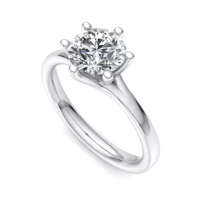 Kaylee 6 Prong Tapered Engagement Ring