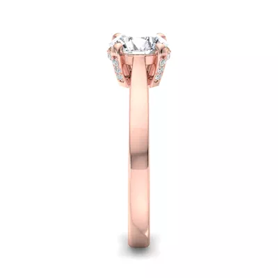 Lyla Hidden Halo Engagement Ring
