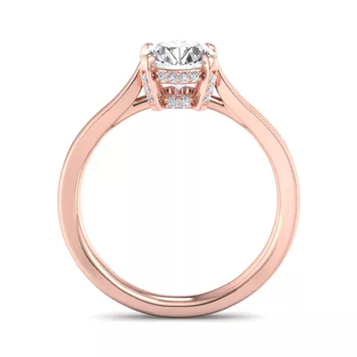 Lyla Hidden Halo Engagement Ring