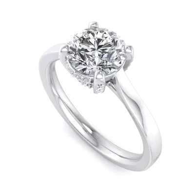 Lyla Hidden Halo Engagement Ring