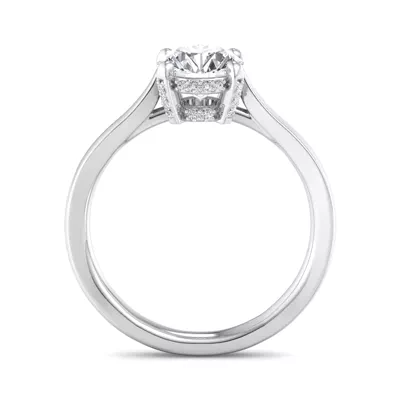 Lyla Hidden Halo Engagement Ring
