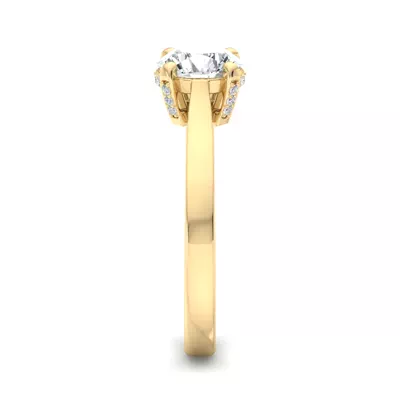 Lyla Hidden Halo Engagement Ring