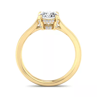 Lyla Hidden Halo Engagement Ring