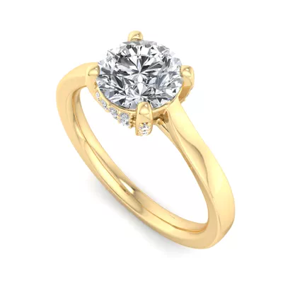 Lyla Hidden Halo Engagement Ring