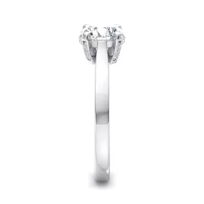 Lyla Hidden Halo Engagement Ring