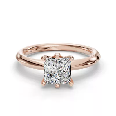 Olivia Knife Edge 6 Prong  Solitaire Engagement Ring