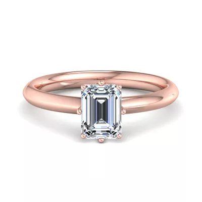 Olivia Knife Edge 6 Prong  Solitaire Engagement Ring