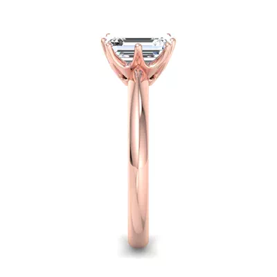 Olivia Knife Edge 6 Prong  Solitaire Engagement Ring