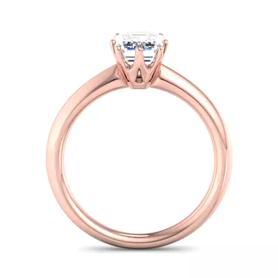 Olivia Knife Edge 6 Prong  Solitaire Engagement Ring