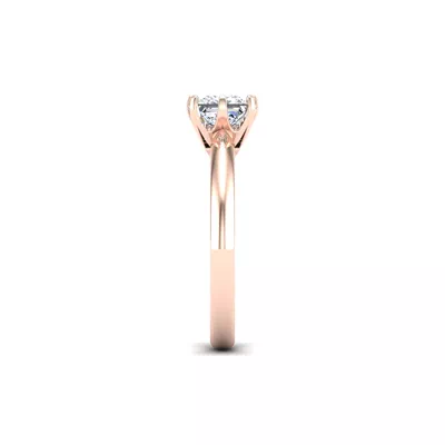 Olivia Knife Edge 6 Prong  Solitaire Engagement Ring
